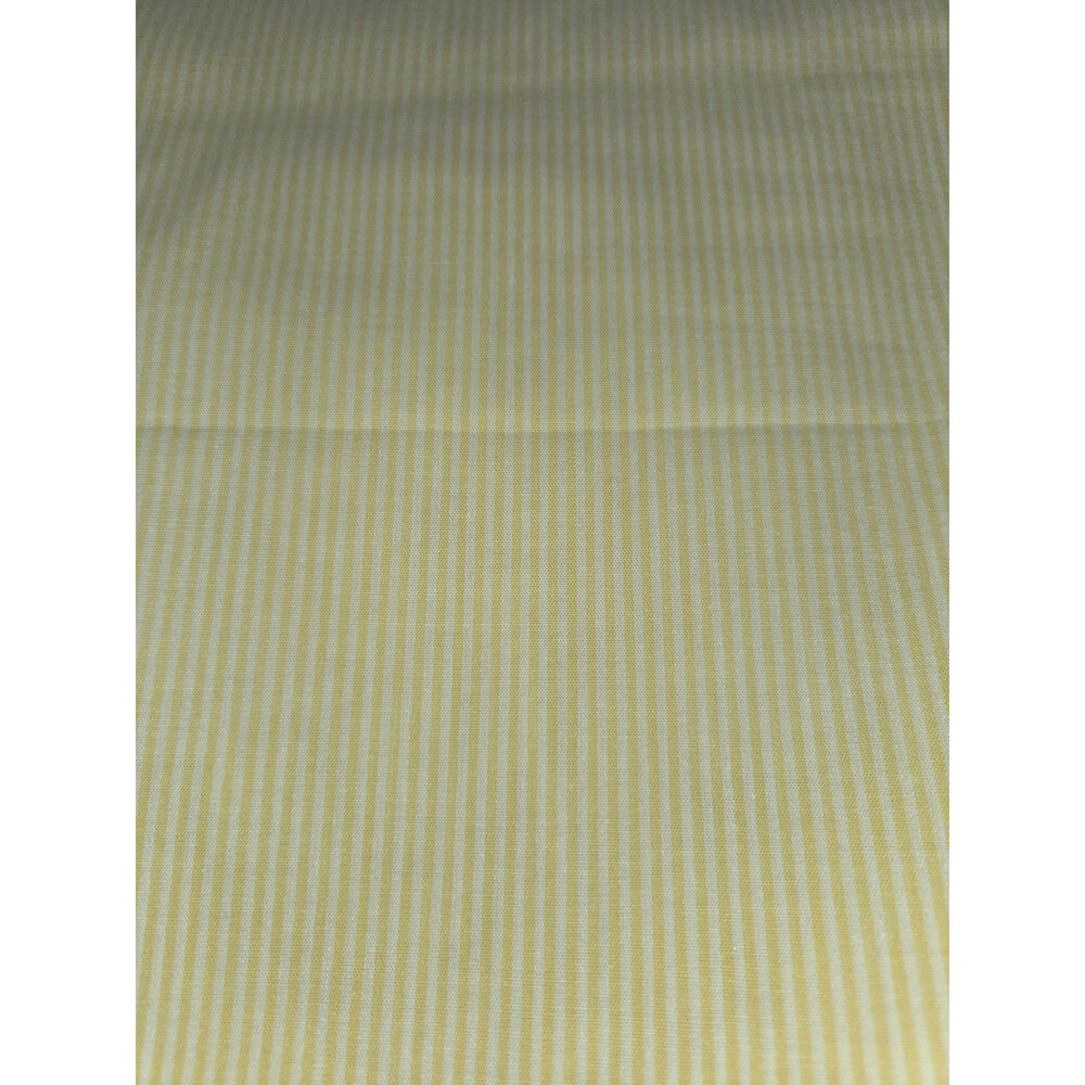 Yellow White Stripe Fabric 4 Yards